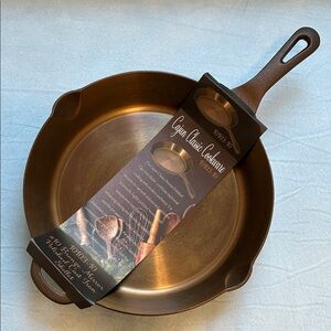 Cajun classic bronze polished cast iron skillet NEW